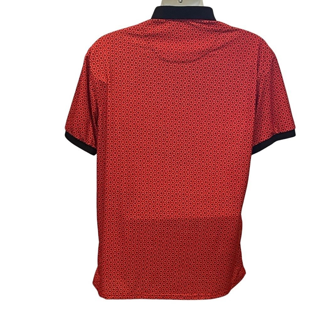 Bohio Men’s Polo Shirt – Red w/ Black Trim – Size XL - Picture 2 of 11